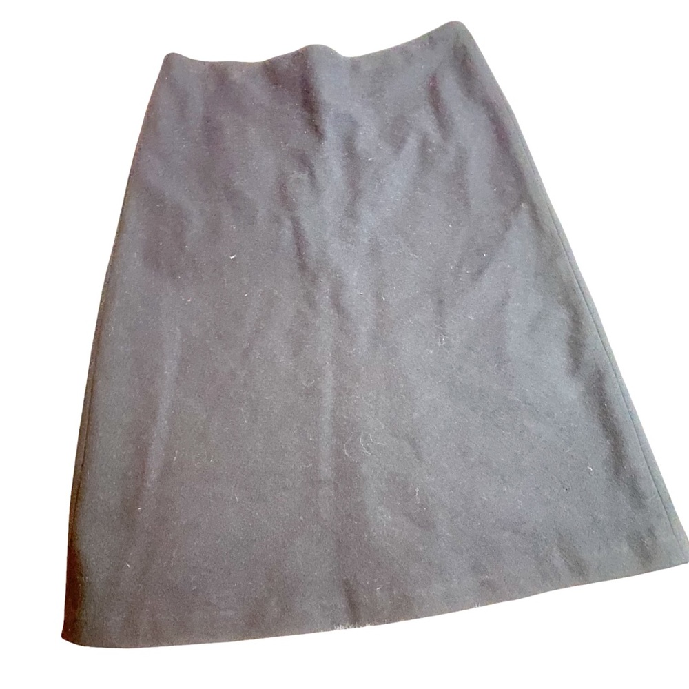 J. Crew Pencil Skirt Black Classic Wool Blend Professional Warm Sz 8 RN77388